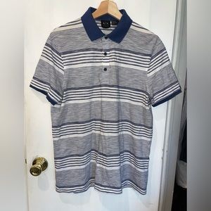 Armani Exchange Mens Striped Polo Tee